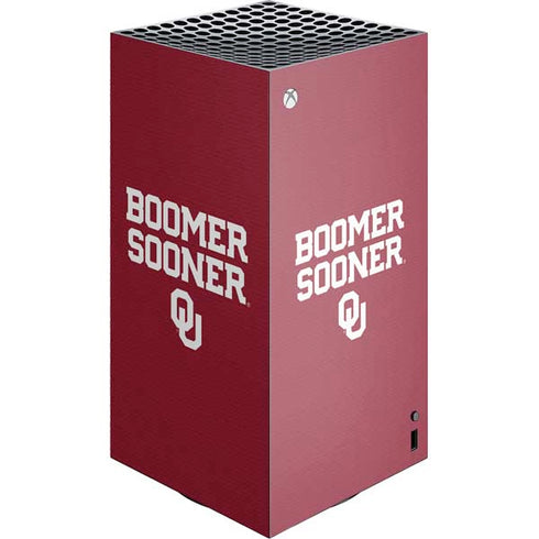 University of Oklahoma Boomer Sooner XBox Series X Digital Edition Console Skin
